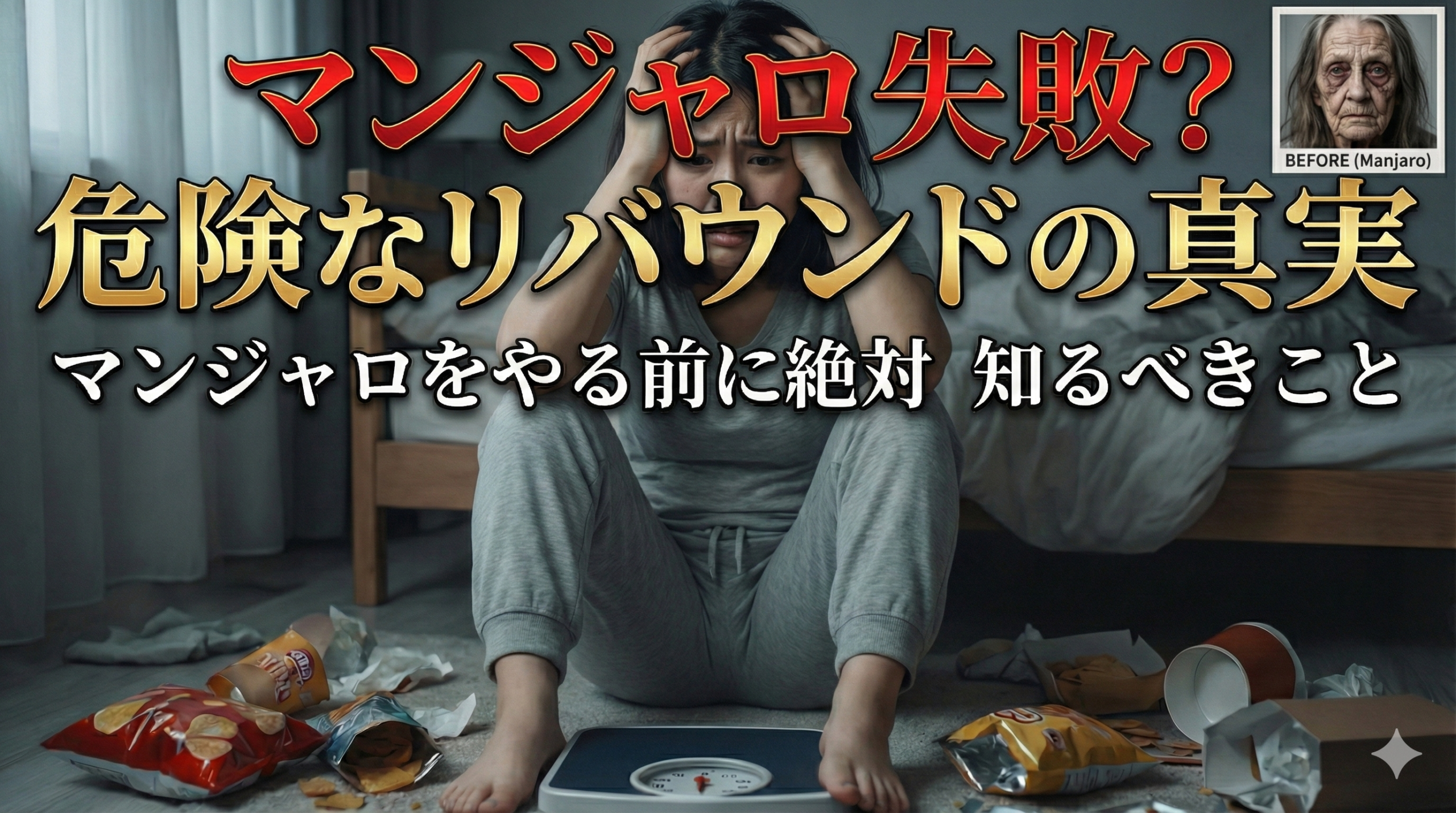 マンジャロダイエットでリバウンドして悩む女性